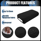 Armrest Protector Cover Pad for Hyundai Sonata (2015-2019) Neoprene Black