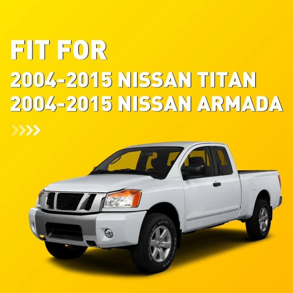 Leather Armrest Cover Pair for Nissan Titan Armada (2004–2015)