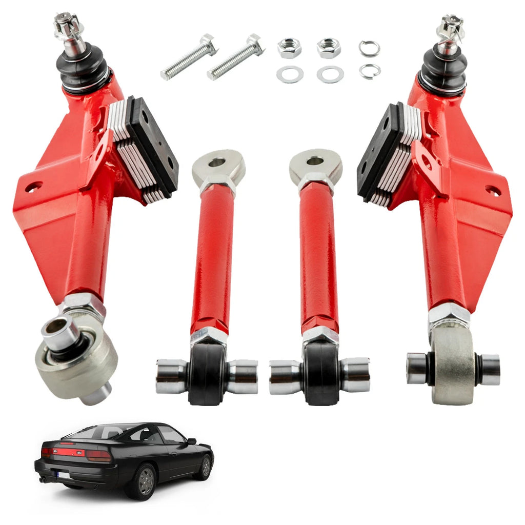 Front Lower Control Arm Tension Rods LH RH for Nissan 240SX S13 (1989–1994)