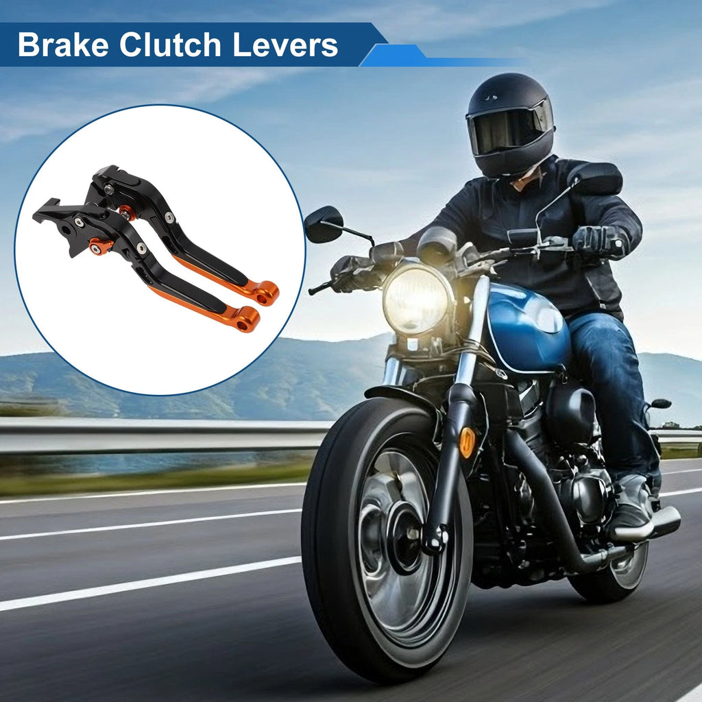 Adjustable Brake Clutch Levers for Honda NC700/NC750 S/X (2012–2020) Black Orange