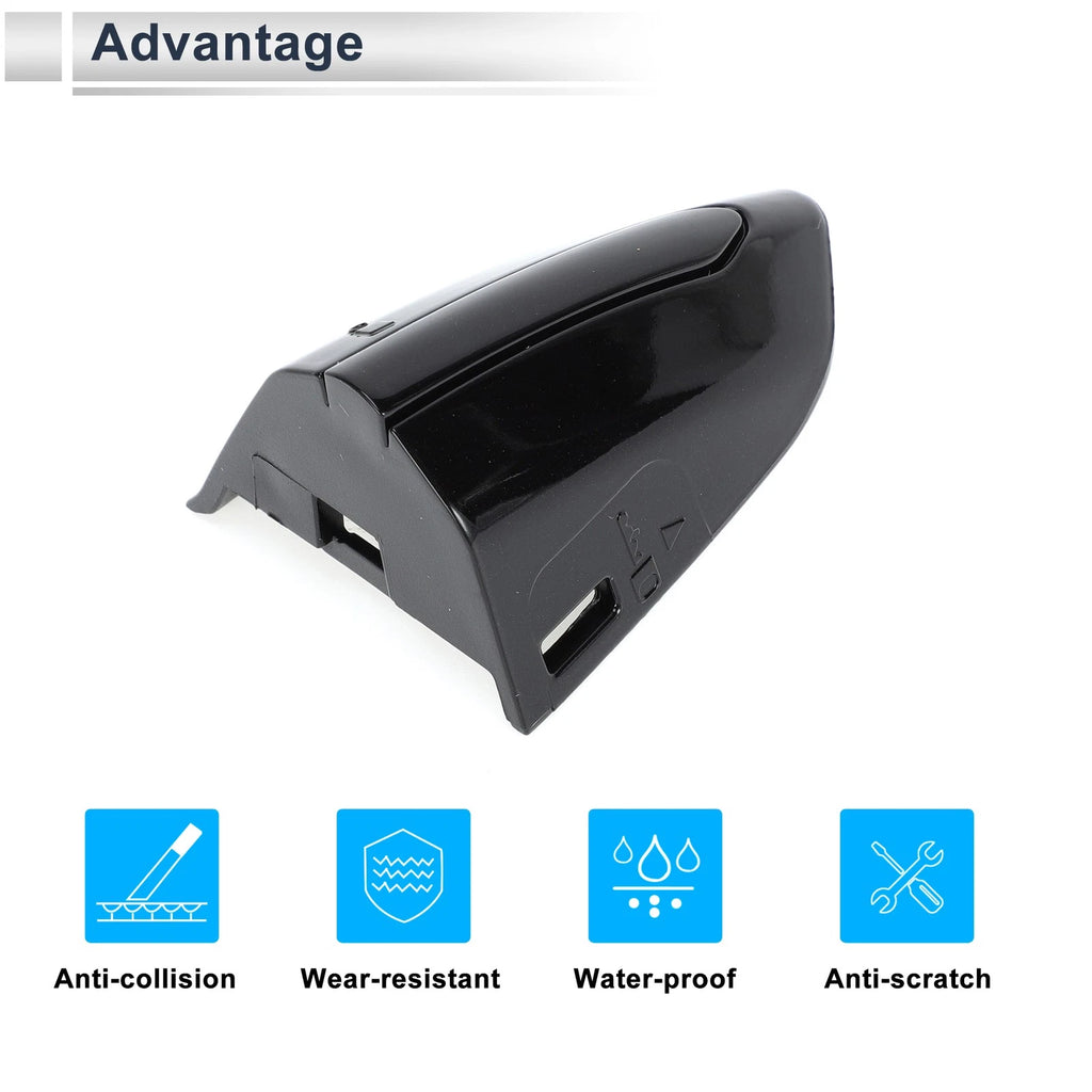 Front Left Door Handle Protector for Ford Mondeo Edge Taurus (2013–2020) Black