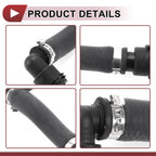 HVAC Heater Hose for BMW 230i 320i 330i 340i 430i (2017–2021) No. 17128620944 Rubber Black