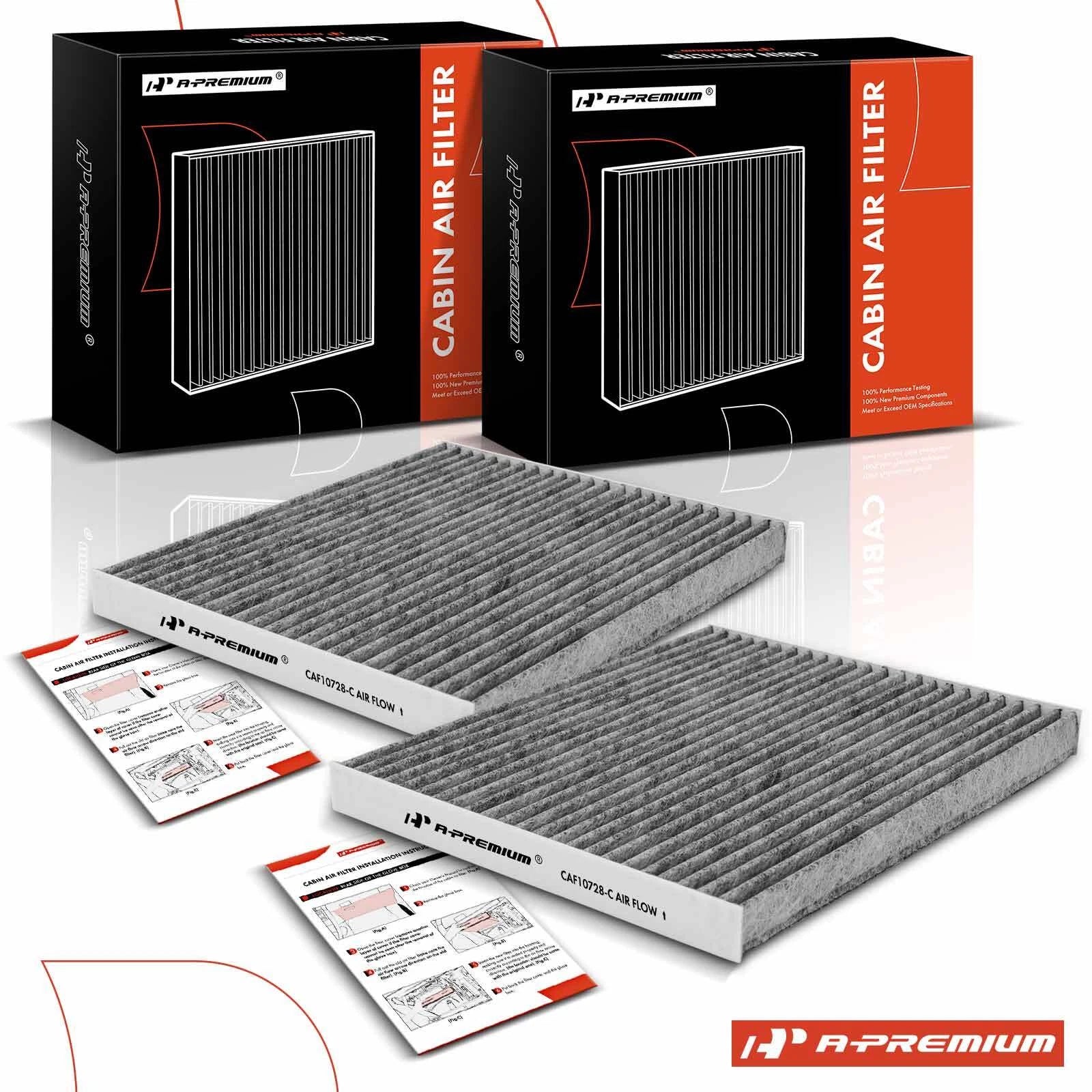 2X Cabin Air Filter for Hyundai Elantra (2007–2016) Kia Forte Rondo