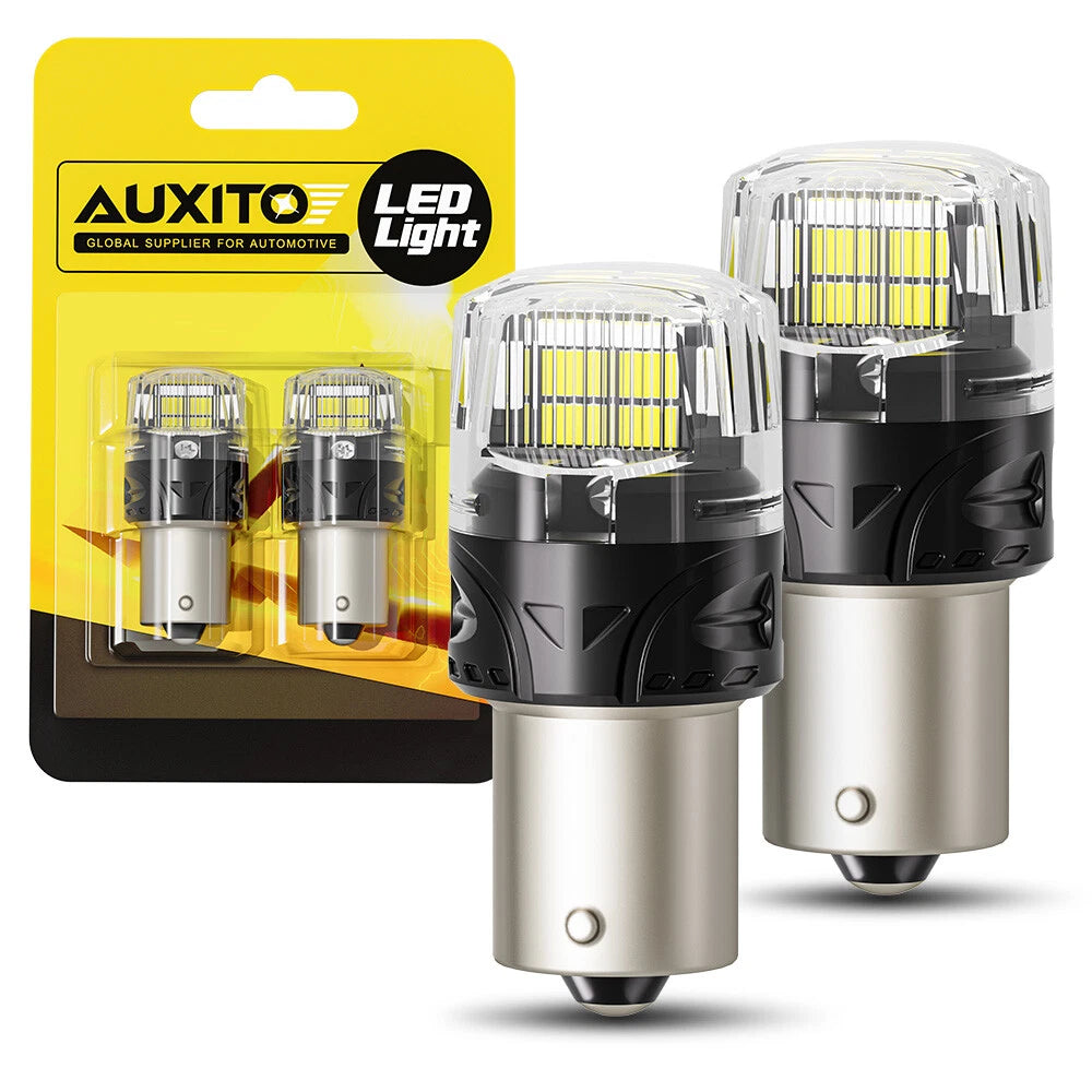 2X LED Backup Reverse Bulbs for Ba15s 1156 7506 (4000LM, 6500K)