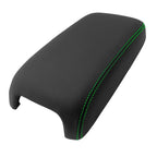 PVC Leather Console Armrest Cover for Dodge Charger (2011–2019) Green Stitch