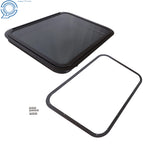 Exit RV Window with Trim Ring and Removable Screen for RV Camper Trailer