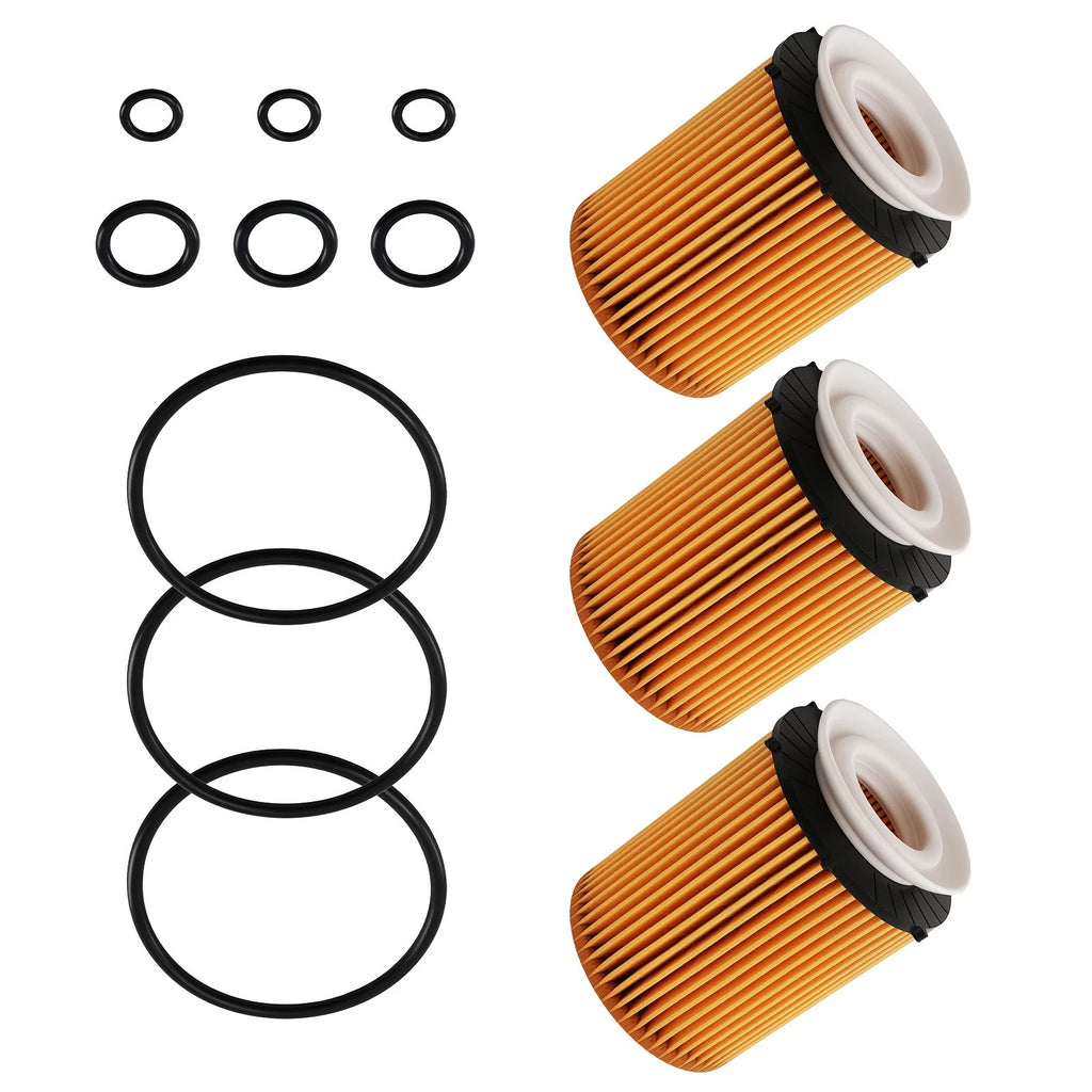 3X Oil Filters HU7116z for Mercedes-Benz A-Class C-Class E-Class CLA GLA GLB GLC GLE (2013–2023)