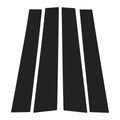 Set of 4 Door Pillar Window Trim for Mitsubishi L200 (2005–2014) Black