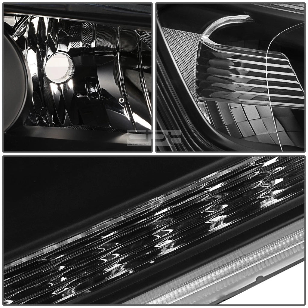 Pair of Projector Headlights for Honda Accord (2013–2015) - Black Housing