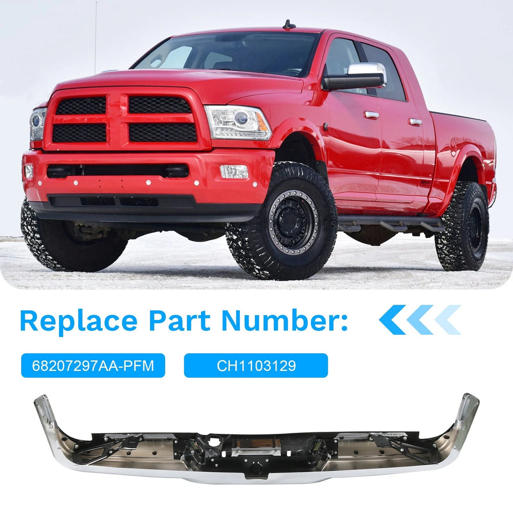 Chrome Rear Step Bumper for Ram 2500 3500 (2013-2018)