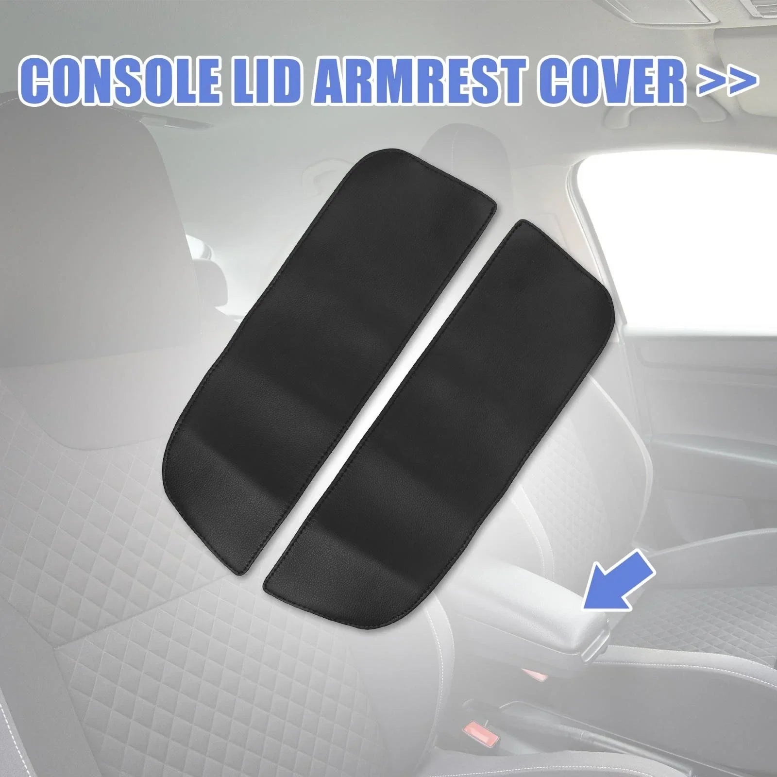 1 x Pair Center Console Armrest Cover Protector for BMW X5 X6 (2007 - 2013)