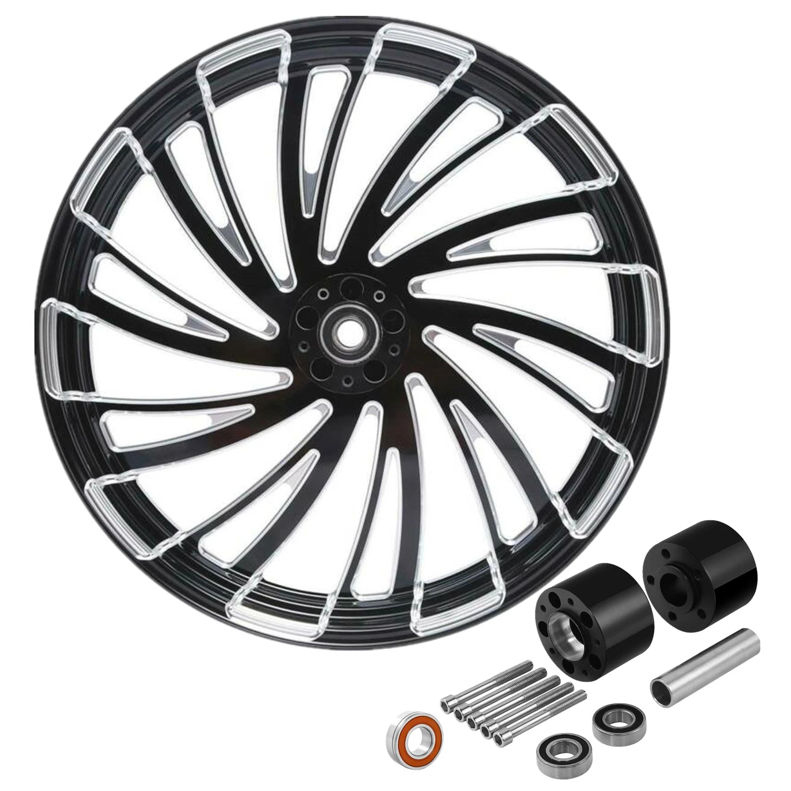 26" Front Wheel Rim & Dual Disc Hub for Harley Road Glide (2008–2025)
