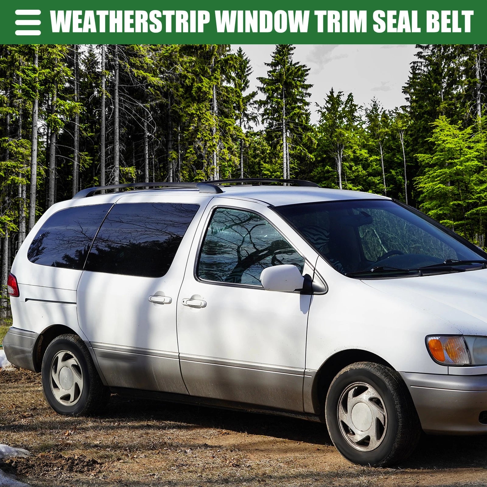 Rear Right Door Window Belt Weatherstrip for Toyota Sienna (2004–2010)