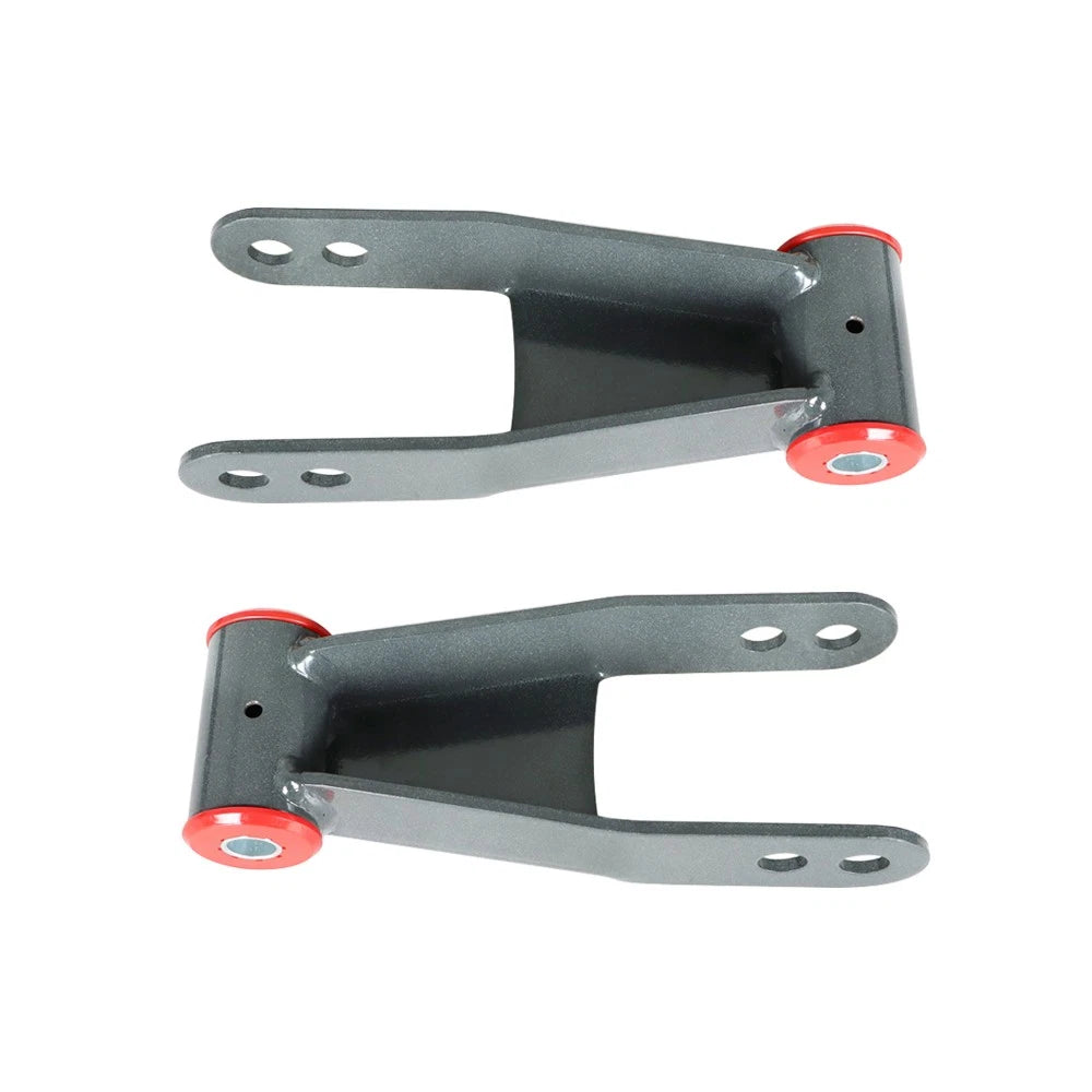 4" Drop Kit Rear Shackles & Hangers for Chevy Silverado GMC Sierra (1999–2006)