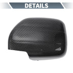 Rearview Mirror Cap Overlay 2 x Black Carbon Fiber for Lexus LX470 (1998-2007)
