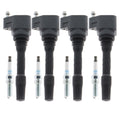 Set of 4 Ignition Coils & 4 NGK Laser Iridium Spark Plugs for BMW F44 G20 G30