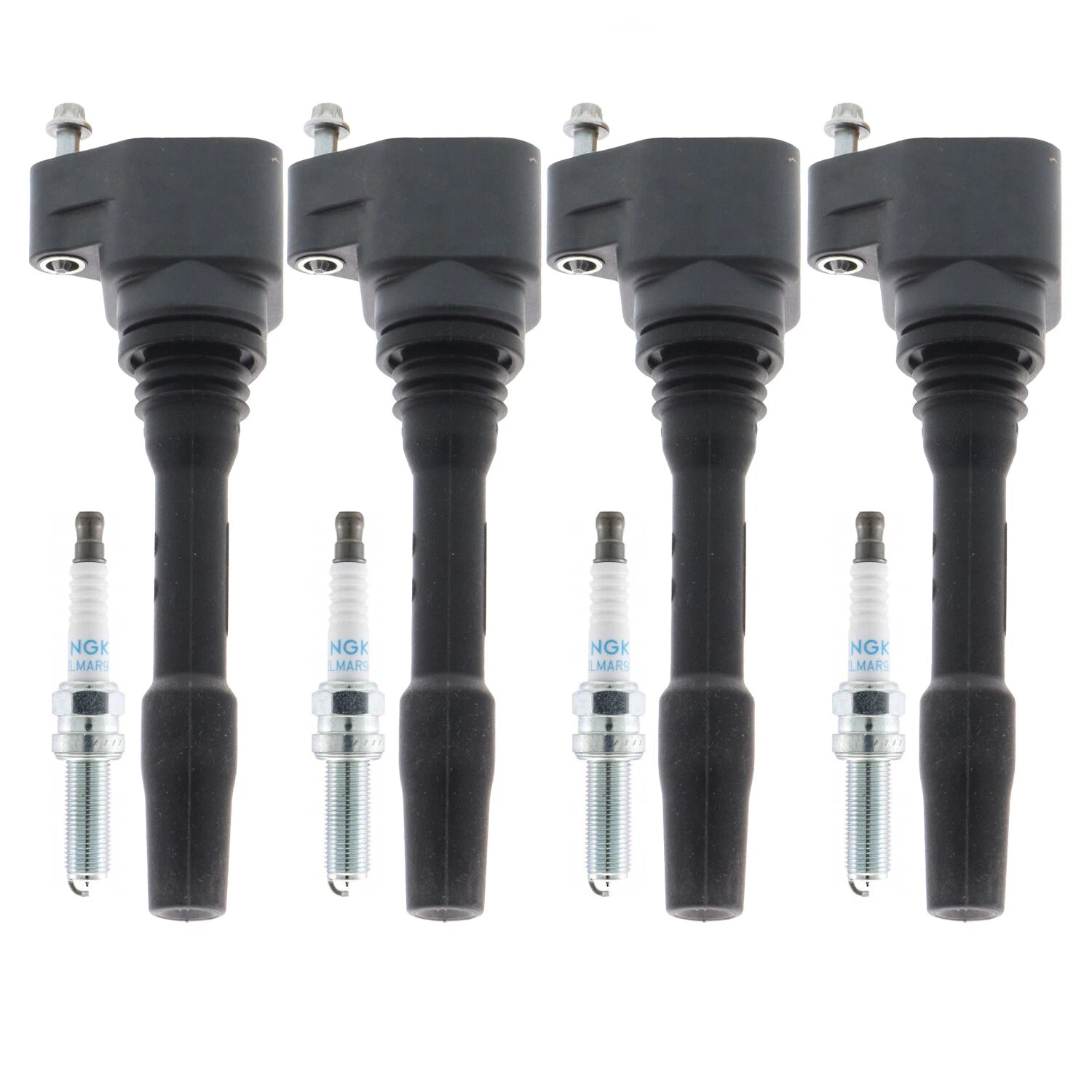 Set of 4 Ignition Coils & 4 NGK Laser Iridium Spark Plugs for BMW F44 G20 G30