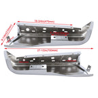 Set of 2 Chrome Bumper Face Bar End Caps for Ford F150 (2015–2020)
