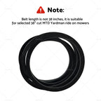 Drive Belt for MTD Cub Cadet LT1042 LT1045 LT1046 LT1050 (38") 954-0
