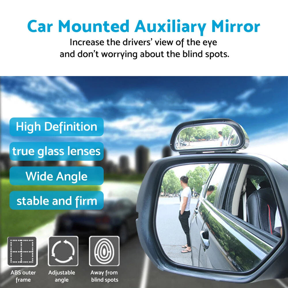 Pair Side Blind Spot Mirrors for Jeep Wrangler (2011–2023)