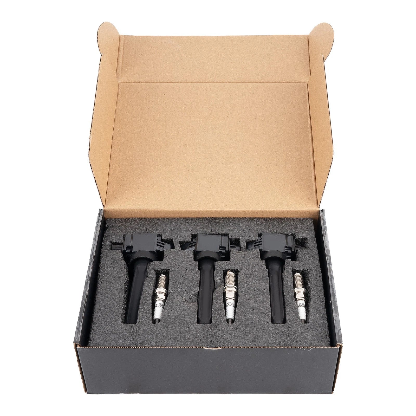 Pack of 3 Ignition Coils + Spark Plugs for Mitsubishi Mirage L3 1.2L (2014–2015) UF815