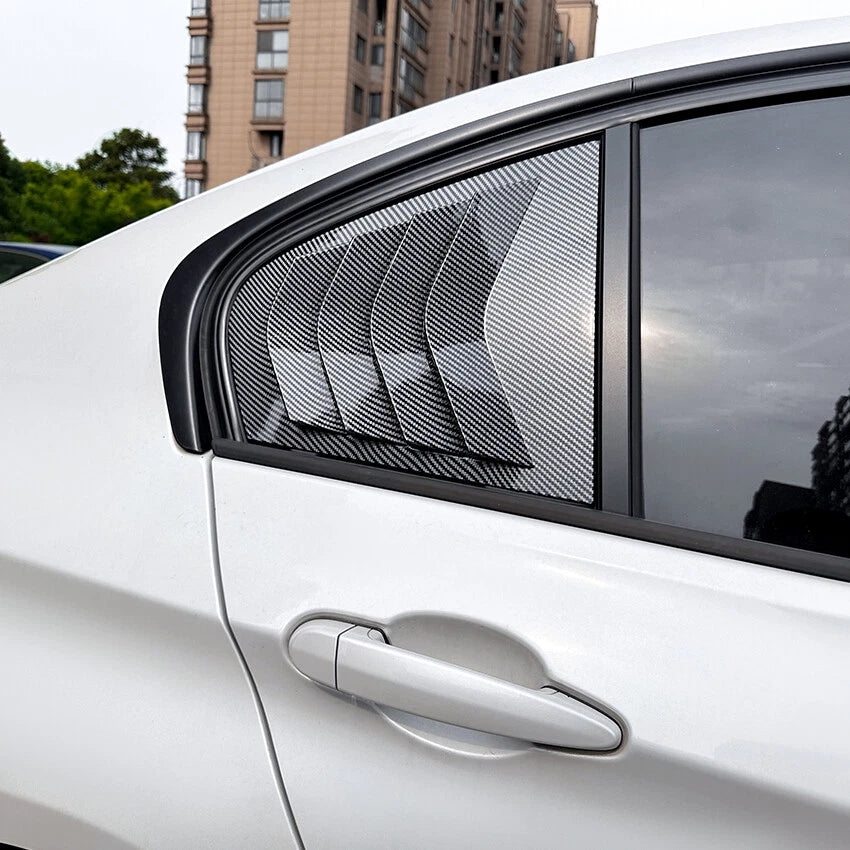 Side Window Louver Shutter Cover for BMW F30 3-Series (2013–2019) Carbon Look
