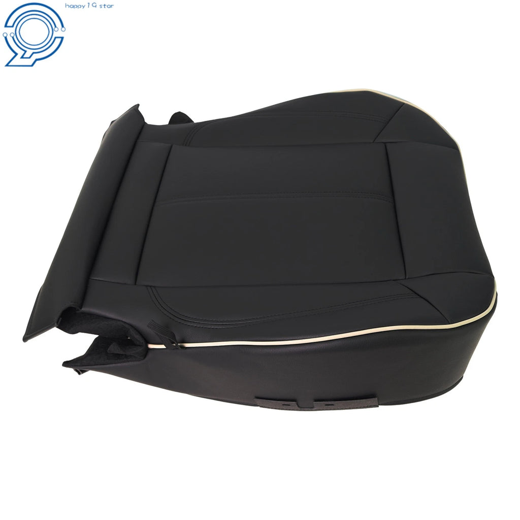 Passenger Front Bottom Side Cushion Cover for Hummer H3 (2006-2010) Black Leather