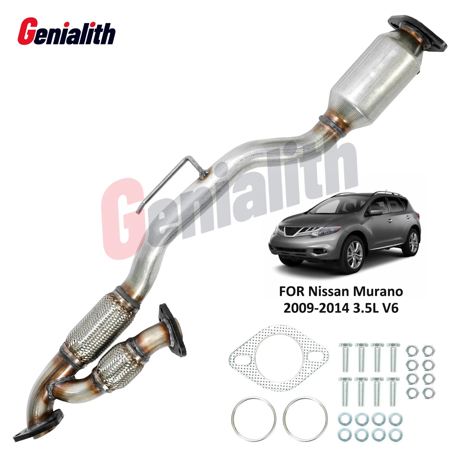 Exhaust Catalytic Converter Flex Y-Pipe for Nissan Murano (2009–2014)