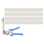 Fencing Gun Hog Ring Plier Fastener Stapler with 3000 Clips for Various Models