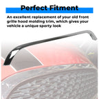 Chrome Grille Hood Molding Trim for Mini Cooper (2007–2015)
