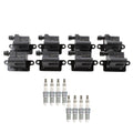 Set of 8 NGK Ignition Coils & Ruthenium Spark Plugs for Escalade ESV Sierra 1500 (2007–2021)
