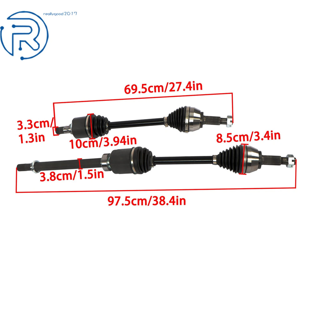 2X Front CV Axle Shaft for Nissan Altima (2007-2013)