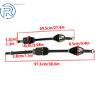 2X Front CV Axle Shaft for Nissan Altima (2007-2013)