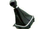 Manual Shift Boot for VW Jetta Vento Bora MK5 (2005–2012) Black Leather Synthetic