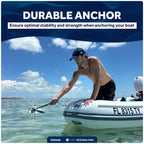 8 Lb Fluke Boat Anchor for Marine Use (Hot Dipped Galvanized Steel)