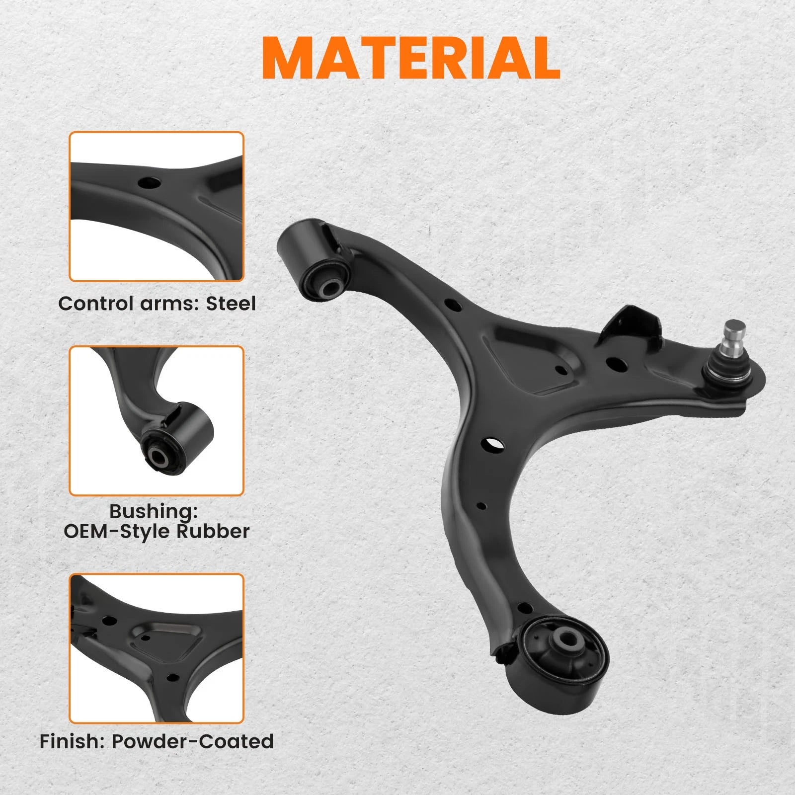 2PCS Front Lower Control Arm w/ Ball Joints for Hyundai Santa Fe 2007–2012