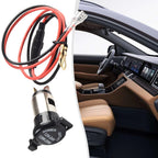 12V Power Socket with Connector Wires for Car Boat Tractor