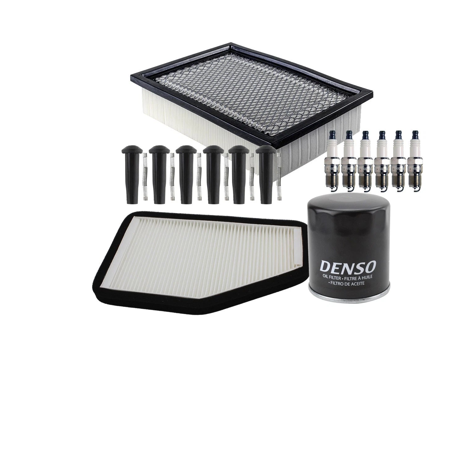 Tune Up Kit 4 Spark Plugs & Boots for Ford Escape, Mariner (2001–2010)