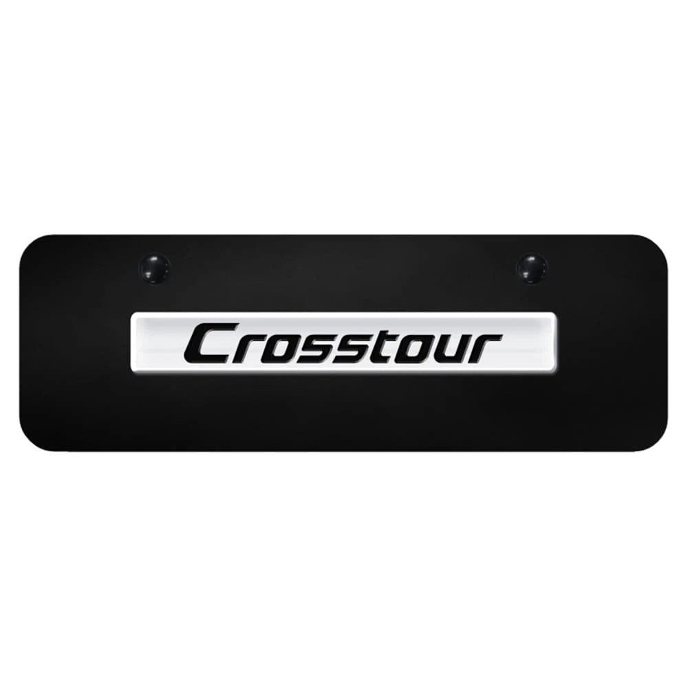 Chrome Name on Black Mini License Plate -Officially Licensed for Honda CrossTour