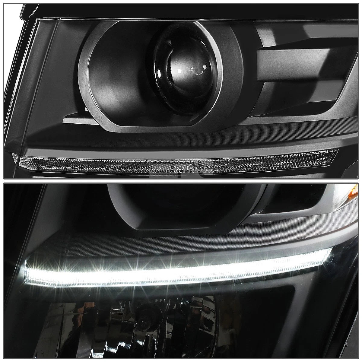 Projector Headlights with LED DRL for Chevy Suburban/Tahoe (2015–2020)