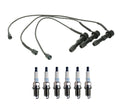 Denso 7mm Wire Set & 6 Iridium Spark Plugs Kit for Hyundai Kia V6