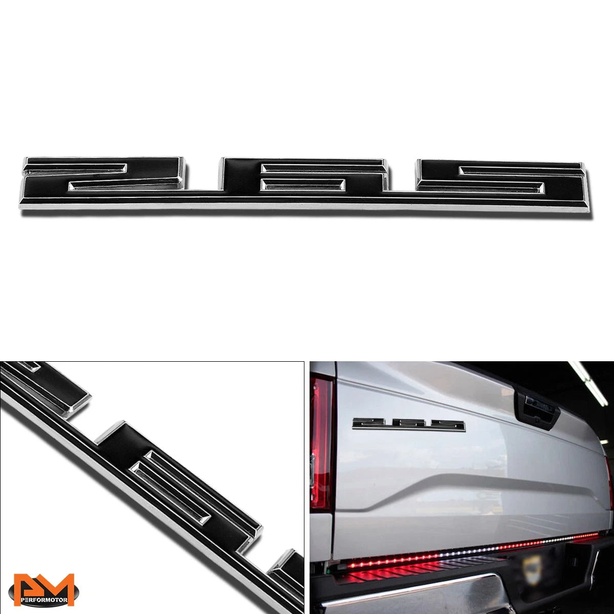 265 Polished Metal 3D Decal Emblem for Chevrolet Pontiac Buick