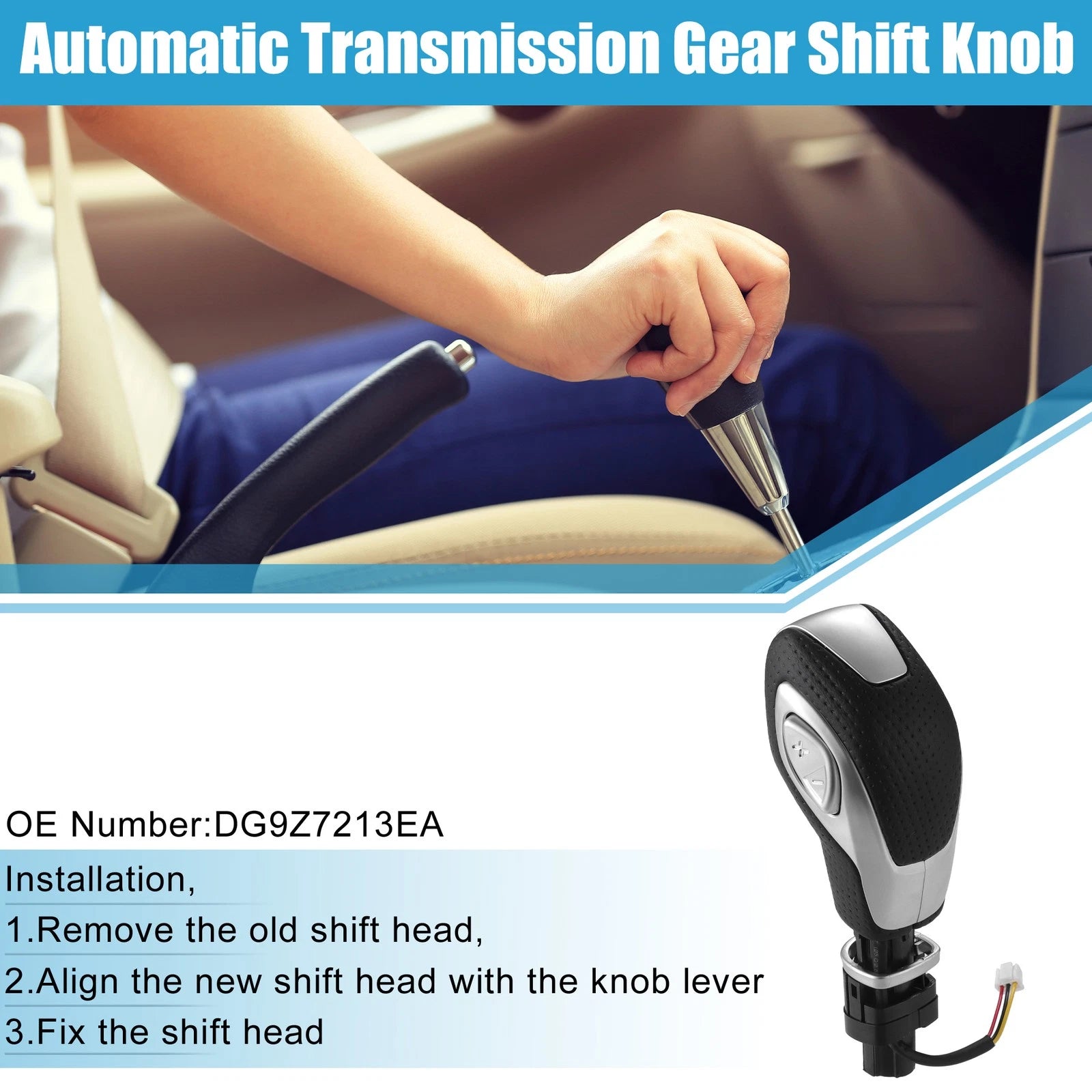 Automatic Transmission Shift Knob No.DG9Z7213EA for Ford Escape (2013–2016)