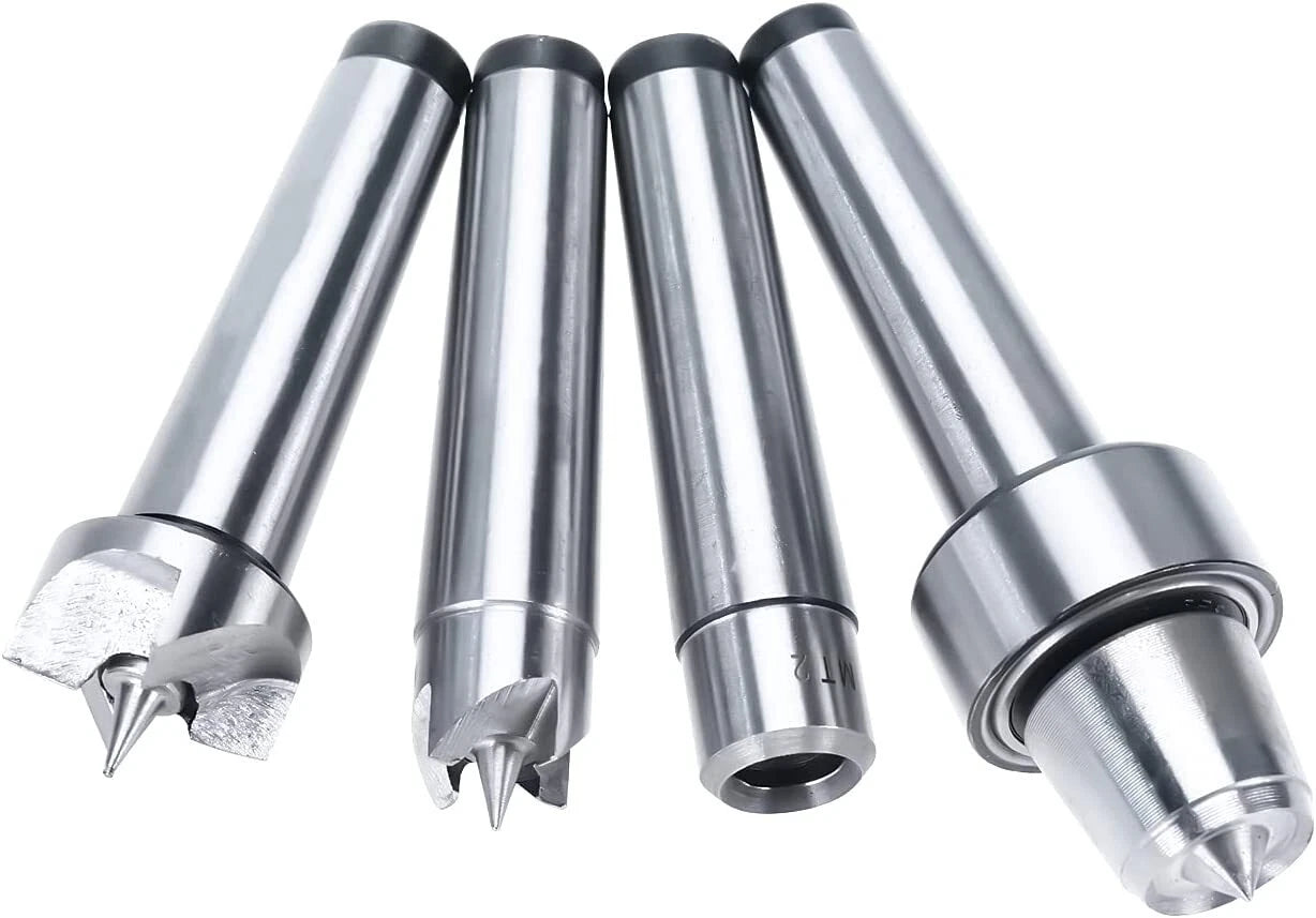 4 Pack Live Center Drive Spur Cup Set for MT2 Wood Lathe
