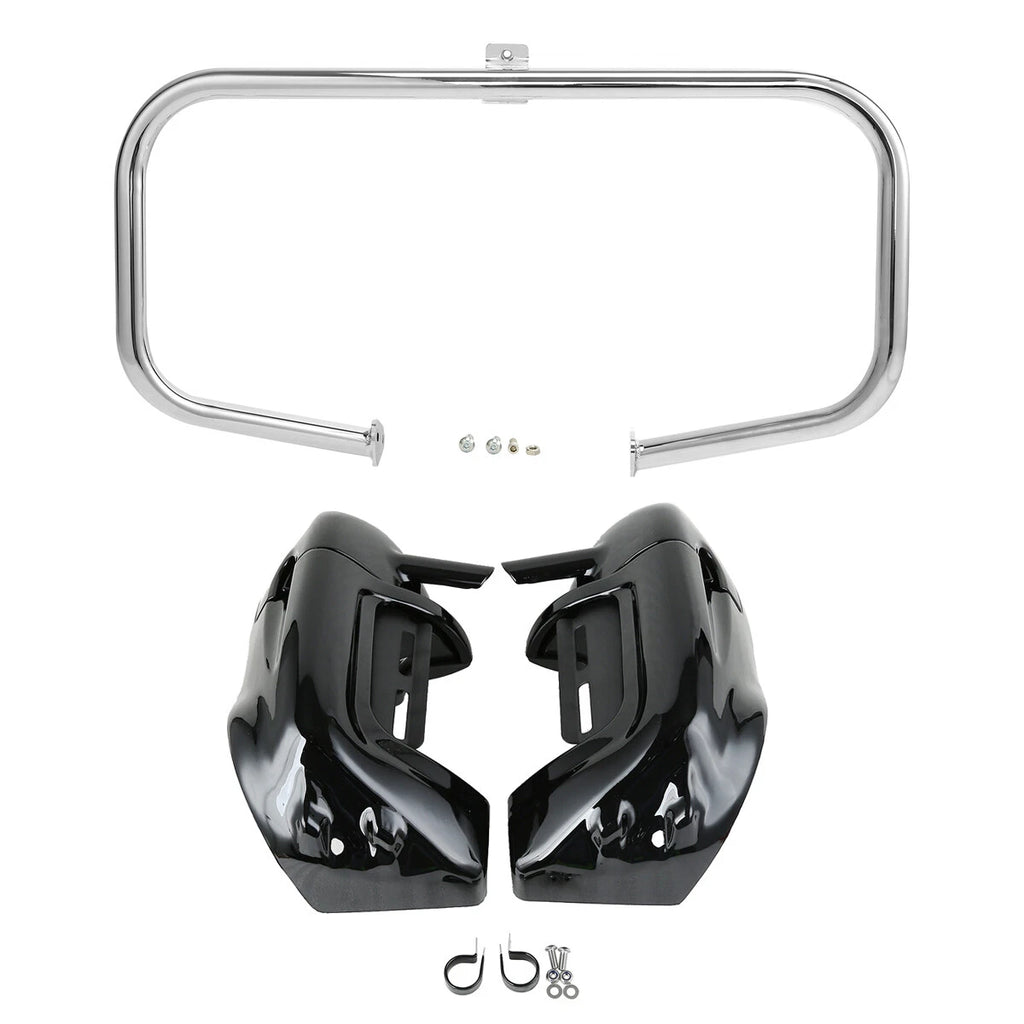 Lower Vented Fairings Engine Guard Crash Bar for Harley Touring (1997–2008)