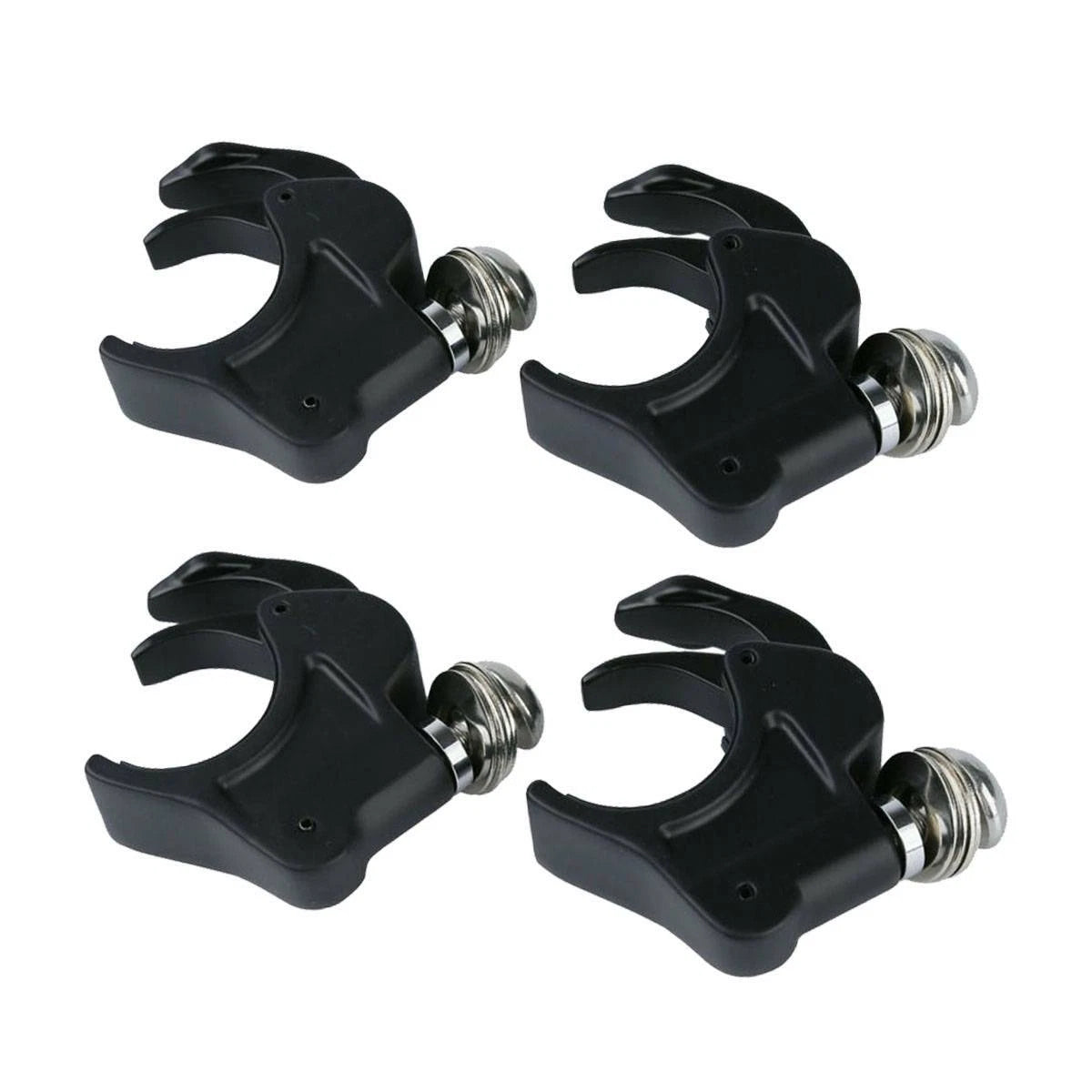 Set of 4 Black 41mm Windshield Clamps for Harley Softail FXST (1988–2013) FXDWG (1993–2005)