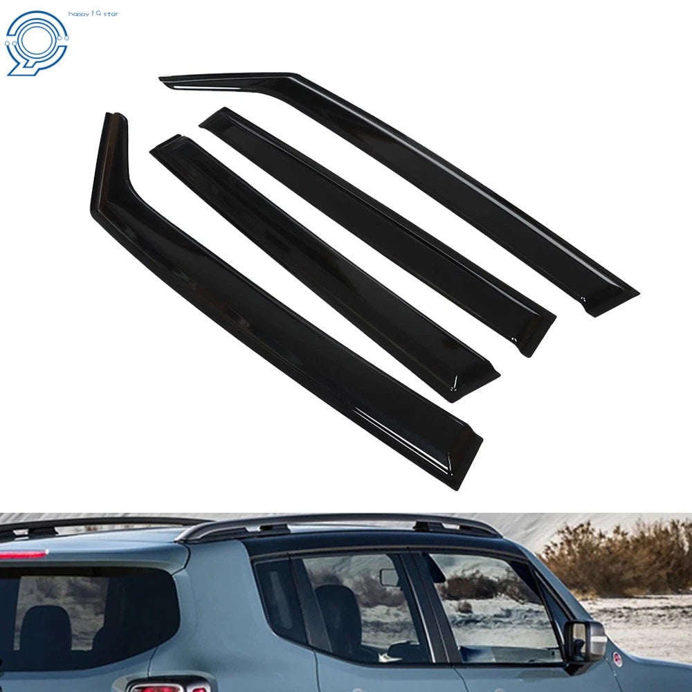 Set of 4 Window Visors for Jeep Renegade (2015–2020) Rain Guards