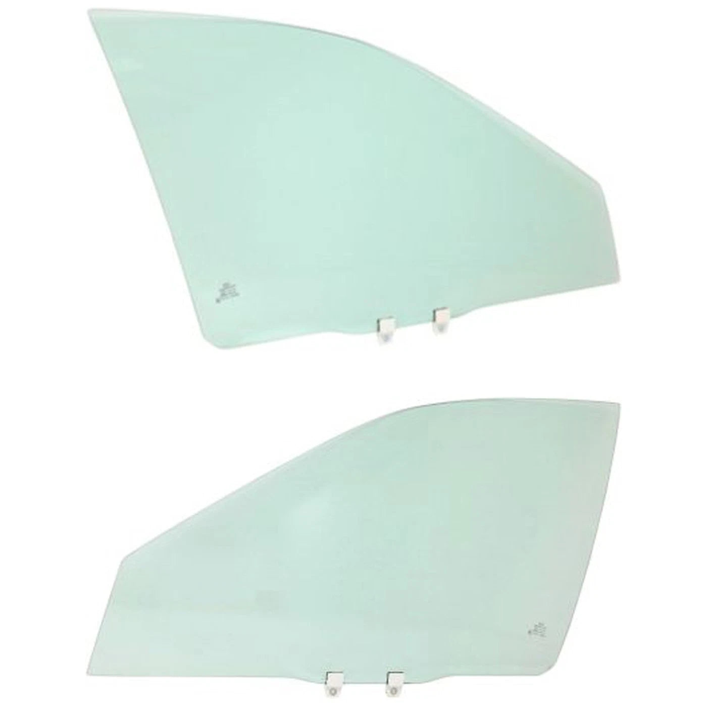 Set of 2 Front Door Glasses for Sedan Left Right Pair