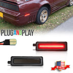 Smoke Red LED Rear Bumper Side Marker Lights for Pontiac Trans Am Firebird (1982–1992)