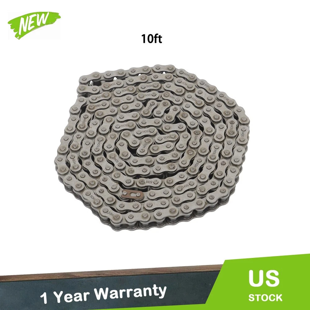 Roller Chain 10 Feet with 2 Connecting Master Links for [Make Model] (YYYY–YYYY)